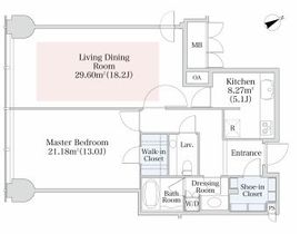 プラティーヌ西新宿 902 間取り図