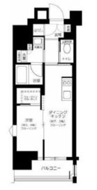 イニシア新宿早稲田 3階 間取り図