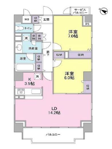 ヴェルデュール本郷壱番館 201 間取り図