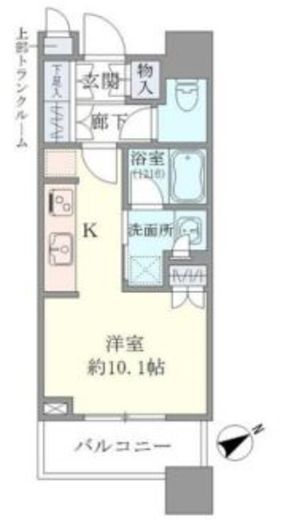 ブリリアタワーズ目黒 13階 間取り図