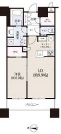 ブリリアタワーズ目黒 32階 間取り図