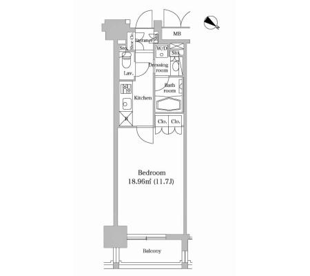 レジディア市ヶ谷2 403 間取り図