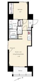 ザ・グランスイート蔵前 2階 間取り図