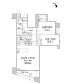 プライムアーバン日本橋大伝馬町 203 間取り図