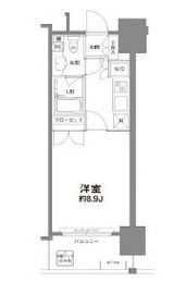 コンフォリア新宿御苑1 602 間取り図