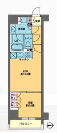 カスタリア東日本橋 706 間取り図