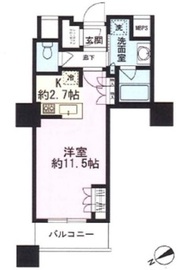 ザ・パークハウス西新宿タワー60 12階 間取り図