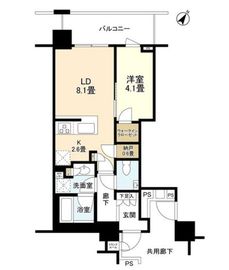 ブリリアザ・タワー東京八重洲アベニュー 2階 間取り図