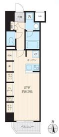 ログ森下 2階 間取り図