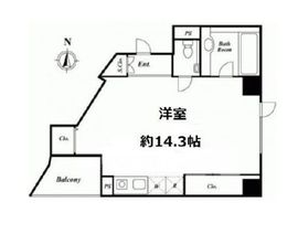 トゥールブランシュ麻布 2階 間取り図