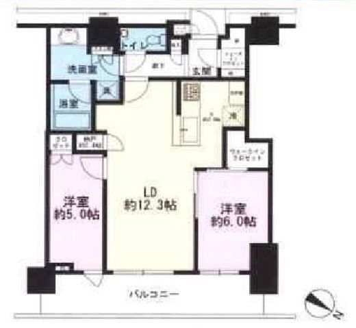 ブリリアザ・タワー東京八重洲アベニュー 7階 間取り図