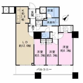 ザ・パークハウス西新宿タワー60 39階 間取り図