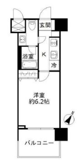 フォレシティ豊洲 410 間取り図