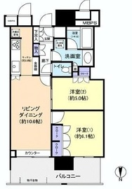 THE TOYOSU TOWER 27階 間取り図