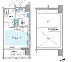 プライムアーバン芝浦LOFT 605 間取り図