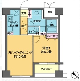 カスタリア茅場町 1207 間取り図