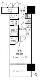 フォンテーヌ芝浦 1205 間取り図