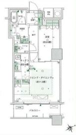 ザ・パークハウス西新宿タワー60 25階 間取り図