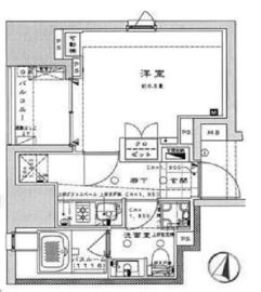 ライオンズ千代田岩本町ミレス 2階 間取り図