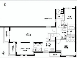 カスタリア北沢 403 間取り図