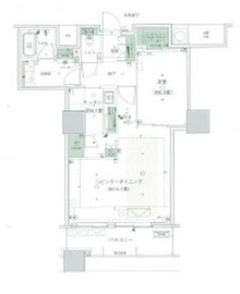 ザ・パークハウス西新宿タワー60 45階 間取り図