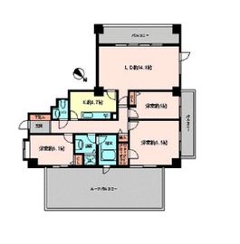 コロネード市ヶ谷 304 間取り図