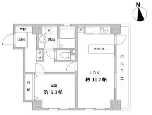 ラクラス田原町 804 間取り図