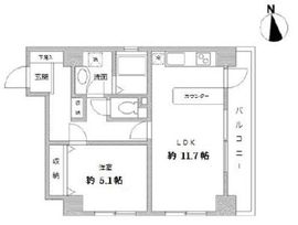 ラクラス田原町 804 間取り図