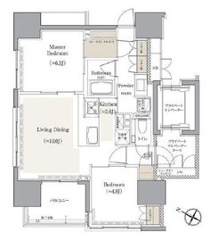 THE CONOE一番町 12階 間取り図