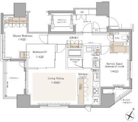 THE CONOE一番町 9階 間取り図