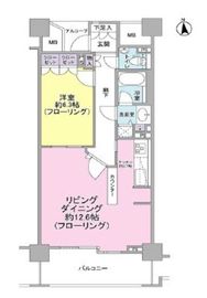 神楽坂アインスタワー 9階 間取り図