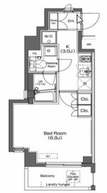 プラウドフラット学芸大学 201 間取り図