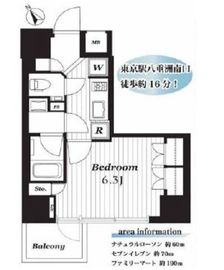 オープンレジデンシア銀座二丁目 5階 間取り図