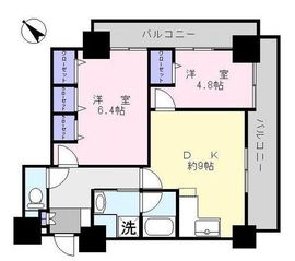 ヴィルヌーブタワー駒沢 5階 間取り図