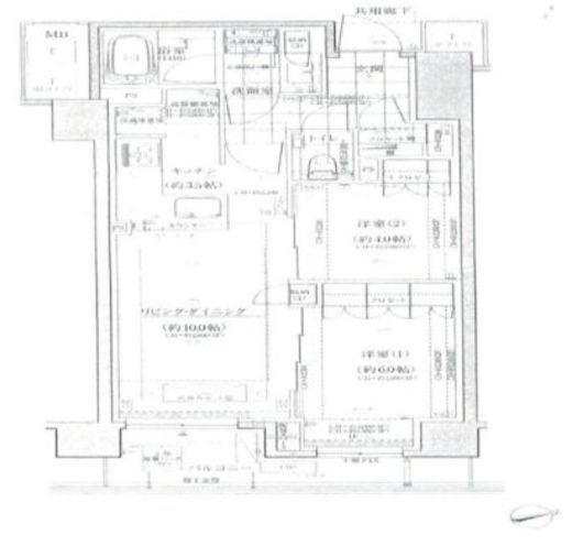 ザ・サンメゾン広尾エルド 1階 間取り図