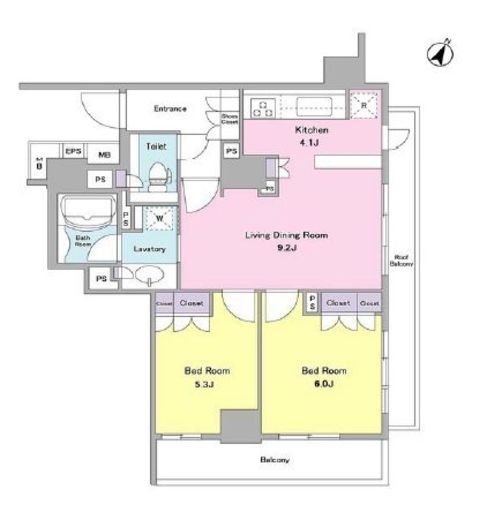 コスモリード市ヶ谷払方町 402 間取り図