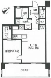 ライオンズシティ白金高輪 503 間取り図