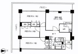 アイタウン・レピア 6階 間取り図