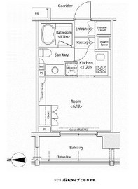 イプセ蒲田 805 間取り図