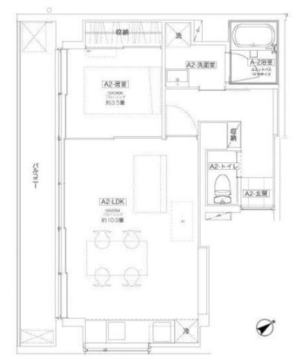 アスアパートメント 801 間取り図
