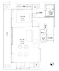 アスアパートメント 801 間取り図