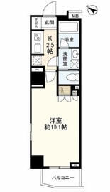 グランスイート代々木 6階 間取り図