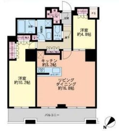 ザ・パークハウス西新宿タワー60 21階 間取り図