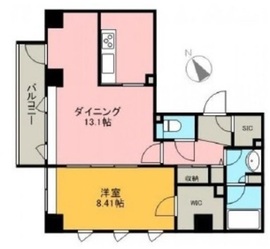 オーク高輪2 901 間取り図