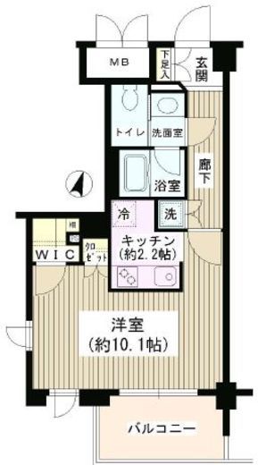 アゼリアテラス新宿 4階 間取り図