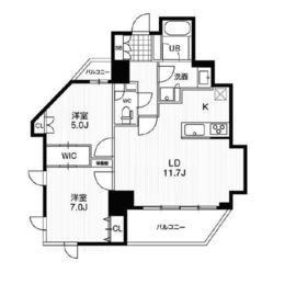 ドゥーエ東池袋 705 間取り図