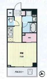 ヴィークブライト南麻布 402 間取り図