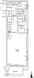 イプセ蒲田ウエスト 411 間取り図