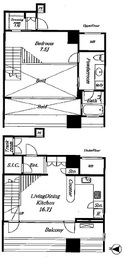 ワールドシティタワーズ ブリーズタワー 5階 間取り図