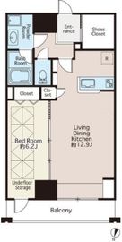 フレール大塚 1103 間取り図